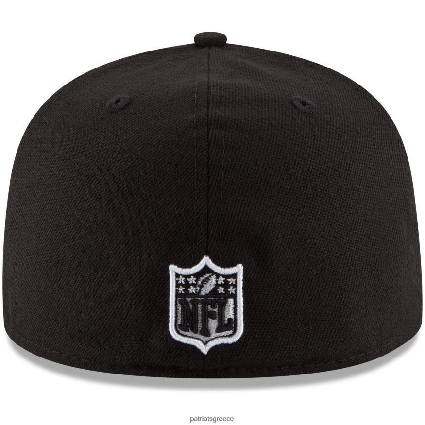Patriots Jersey νέας εποχής μαύρο b-dub 59fifty εφαρμοστό καπέλο άνδρες αξεσουάρ VPDHTZ170
