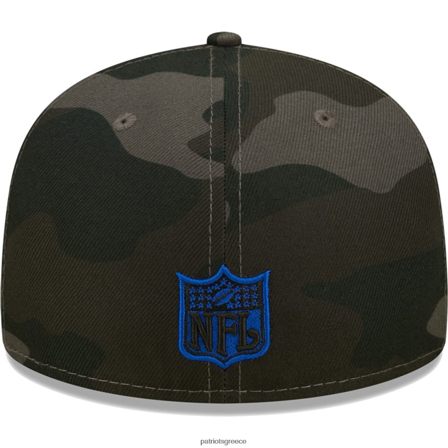 Patriots Jersey μαύρο λογότυπο νέας εποχής camo 59fifty εφαρμοστό καπέλο άνδρες αξεσουάρ VPDHTZ215