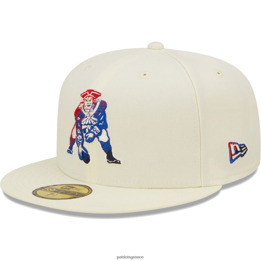 Patriots Jersey νέας εποχής κρεμ χρώμα χρωμίου dim 59fifty εφαρμοστό καπέλο άνδρες αξεσουάρ VPDHTZ126