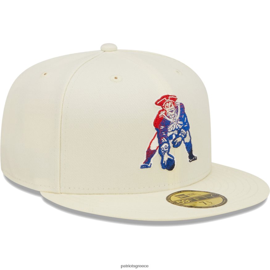Patriots Jersey νέας εποχής κρεμ χρώμα χρωμίου dim 59fifty εφαρμοστό καπέλο άνδρες αξεσουάρ VPDHTZ126