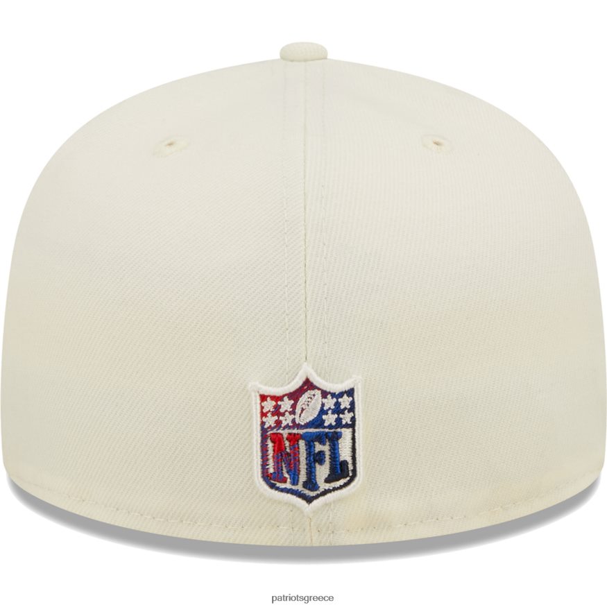 Patriots Jersey νέας εποχής κρεμ χρώμα χρωμίου dim 59fifty εφαρμοστό καπέλο άνδρες αξεσουάρ VPDHTZ126