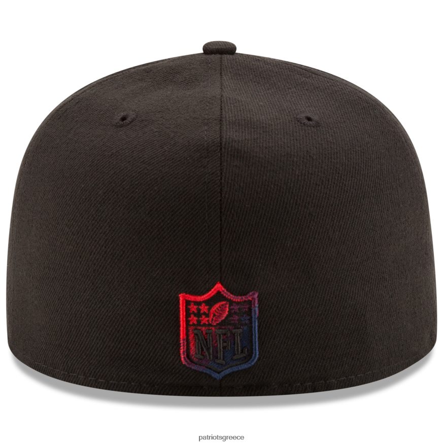 Patriots Jersey νέας εποχής μαύρο χρώμα dim 59fifty εφαρμοστό καπέλο άνδρες αξεσουάρ VPDHTZ132
