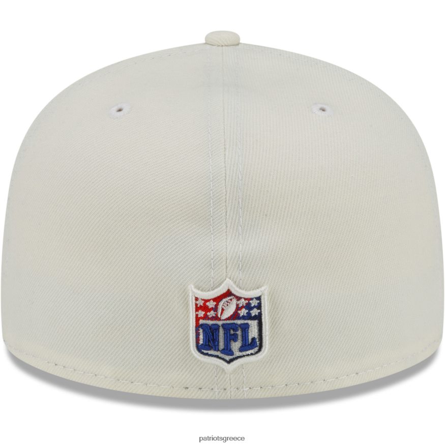 Patriots Jersey νέας εποχής κρεμ χρώμα χρωμίου dim 59fifty εφαρμοστό καπέλο άνδρες αξεσουάρ VPDHTZ207