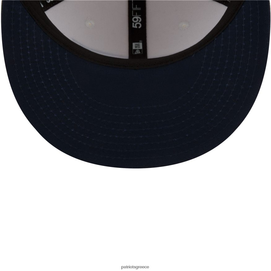 Patriots Jersey νέας εποχής κρεμ χρώμα χρωμίου dim 59fifty εφαρμοστό καπέλο άνδρες αξεσουάρ VPDHTZ207