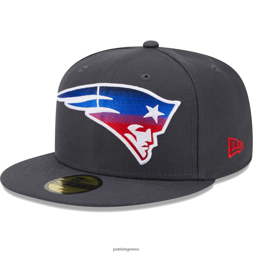 Patriots Jersey νέας εποχής χρώμα γραφίτη dim 59fifty εφαρμοστό καπέλο άνδρες αξεσουάρ VPDHTZ227