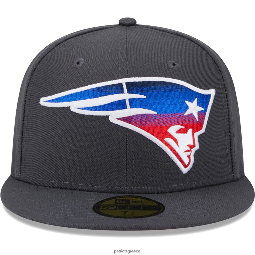 Patriots Jersey νέας εποχής χρώμα γραφίτη dim 59fifty εφαρμοστό καπέλο άνδρες αξεσουάρ VPDHTZ227