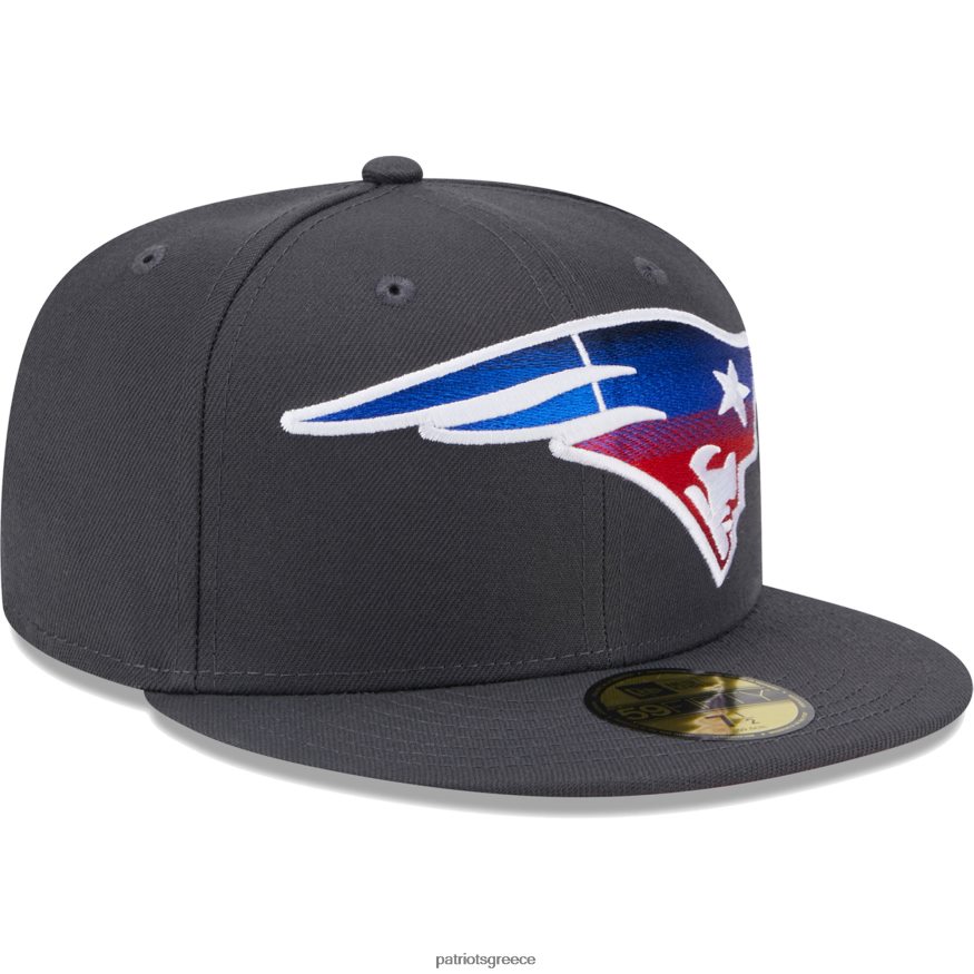 Patriots Jersey νέας εποχής χρώμα γραφίτη dim 59fifty εφαρμοστό καπέλο άνδρες αξεσουάρ VPDHTZ227