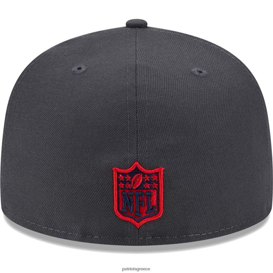 Patriots Jersey νέας εποχής χρώμα γραφίτη dim 59fifty εφαρμοστό καπέλο άνδρες αξεσουάρ VPDHTZ227
