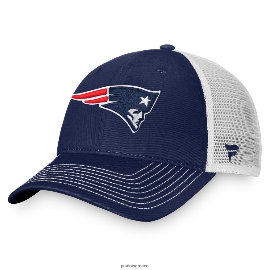 Patriots Jersey φανατικοί επώνυμα navy/white fundamental trucker αδόμητο ρυθμιζόμενο καπέλο άνδρες αξεσουάρ VPDHTZ252