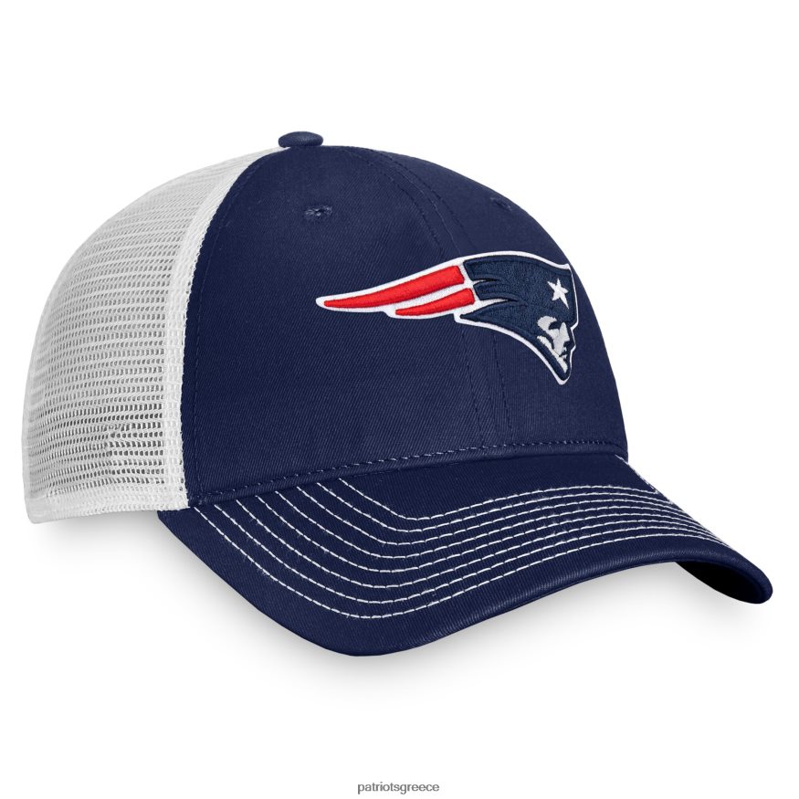 Patriots Jersey φανατικοί επώνυμα navy/white fundamental trucker αδόμητο ρυθμιζόμενο καπέλο άνδρες αξεσουάρ VPDHTZ252
