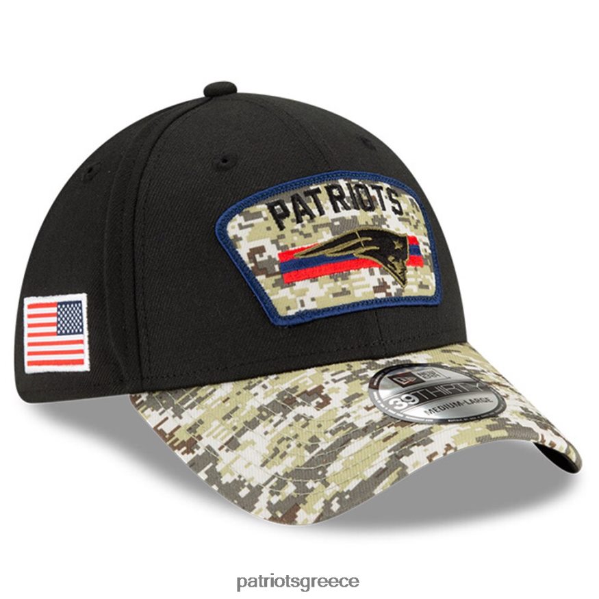Patriots Jersey new era black/camo 2021 χαιρετισμός στο σέρβις 39thirty flex hat άνδρες αξεσουάρ VPDHTZ423