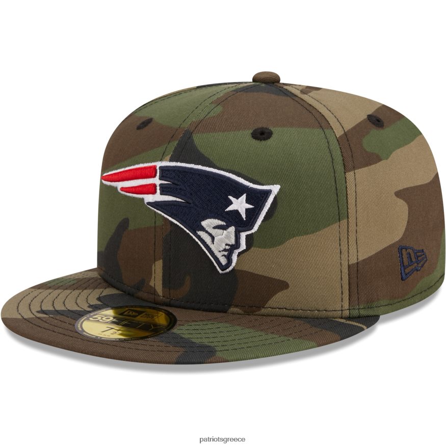 Patriots Jersey new era camo woodland 59fifty εφαρμοστό καπέλο άνδρες αξεσουάρ VPDHTZ397