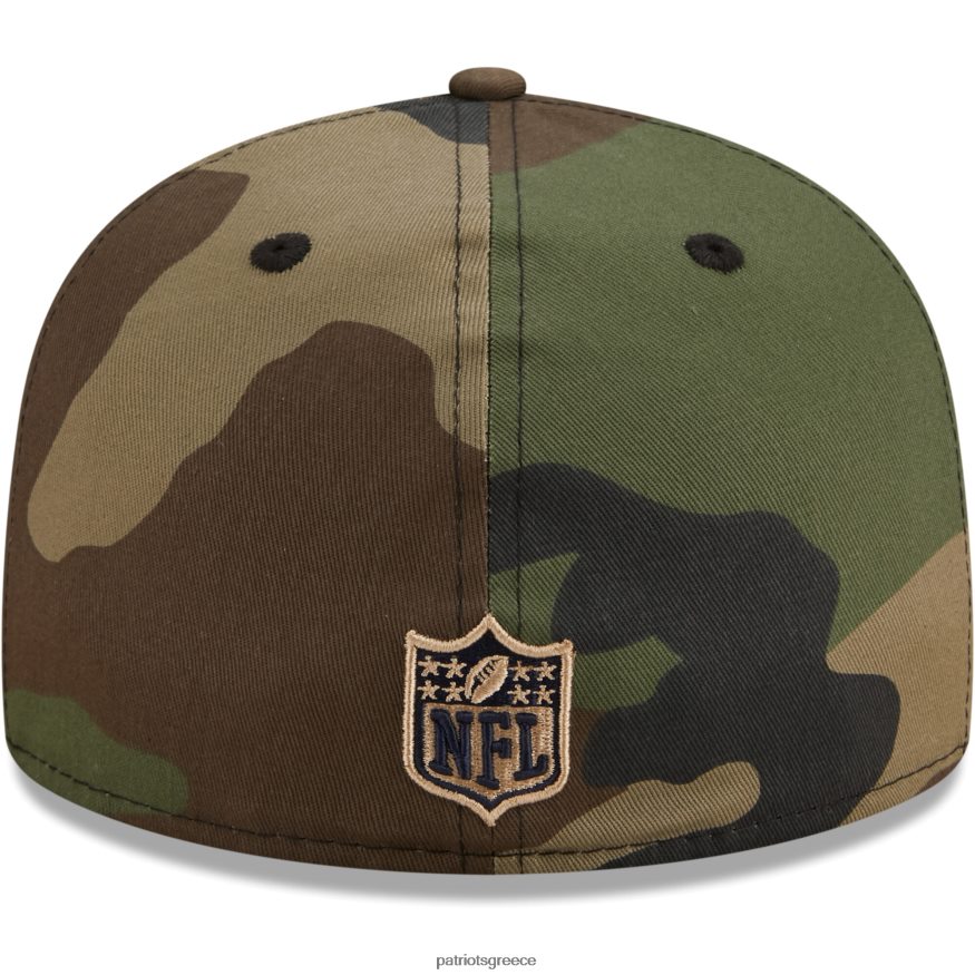 Patriots Jersey new era camo woodland 59fifty εφαρμοστό καπέλο άνδρες αξεσουάρ VPDHTZ397