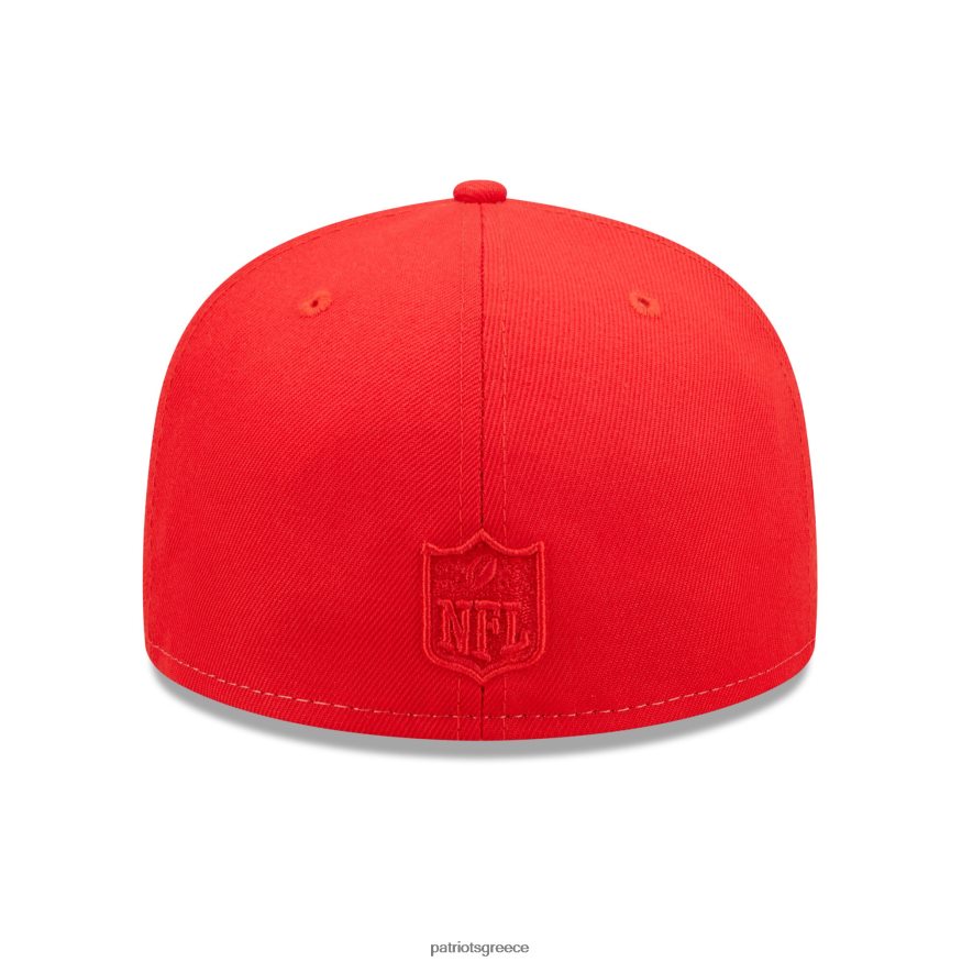 Patriots Jersey new era cream/red tonal super bowl xxxvi side patch 59fifty εφαρμοστό καπέλο άνδρες αξεσουάρ VPDHTZ410
