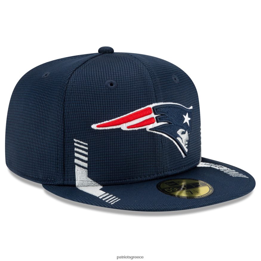 Patriots Jersey new era navy 2021 nfl sideline home 59fifty εφαρμοστό καπέλο άνδρες αξεσουάρ VPDHTZ351
