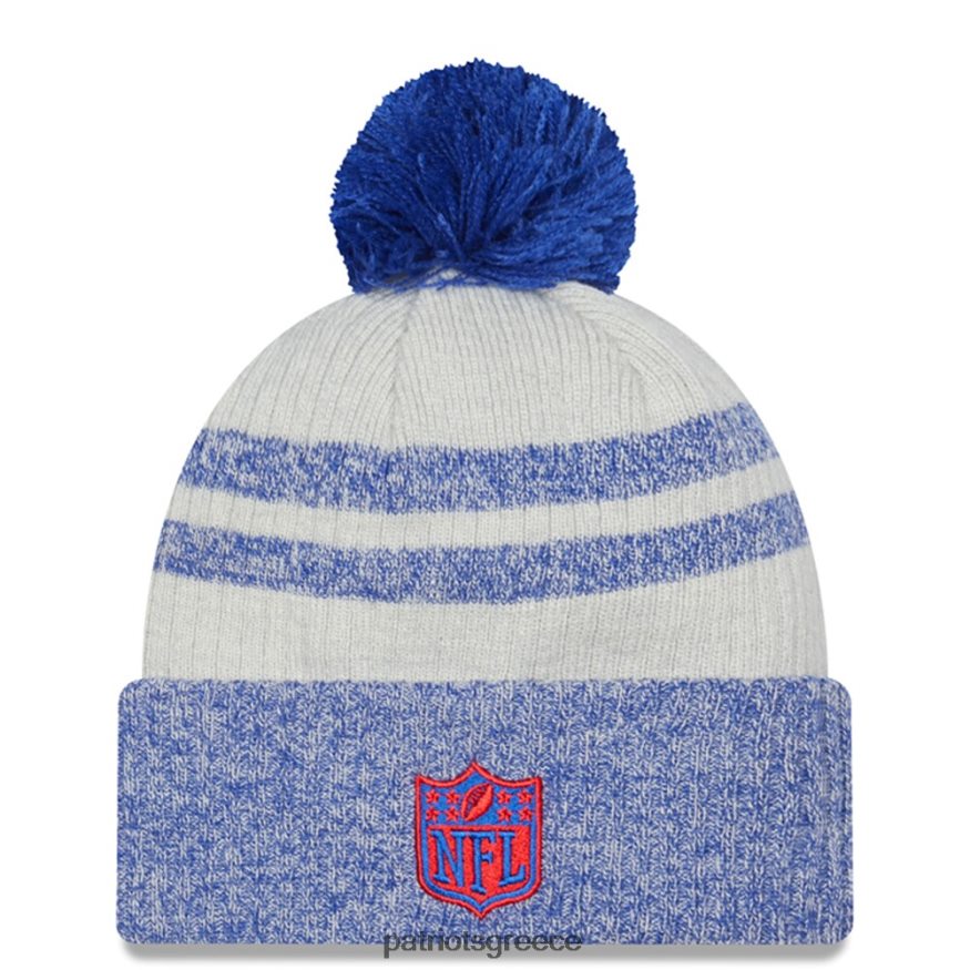 Patriots Jersey new era navy 2022 sideline ιστορικό πλεκτό καπέλο πομ με μανσέτες άνδρες αξεσουάρ VPDHTZ417