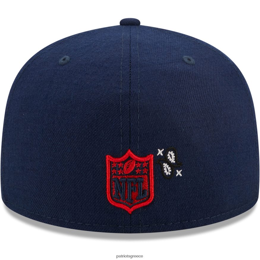 Patriots Jersey new era navy bandana 59fifty εφαρμοστό καπέλο άνδρες αξεσουάρ VPDHTZ408
