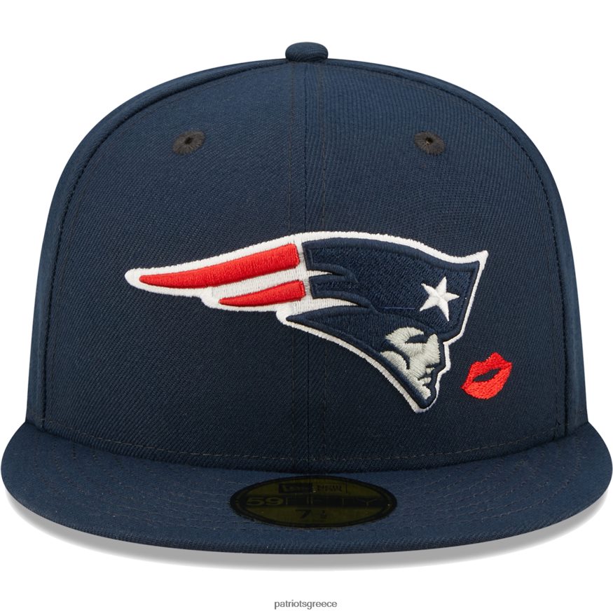Patriots Jersey new era navy lips 59fifty εφαρμοστό καπέλο άνδρες αξεσουάρ VPDHTZ354