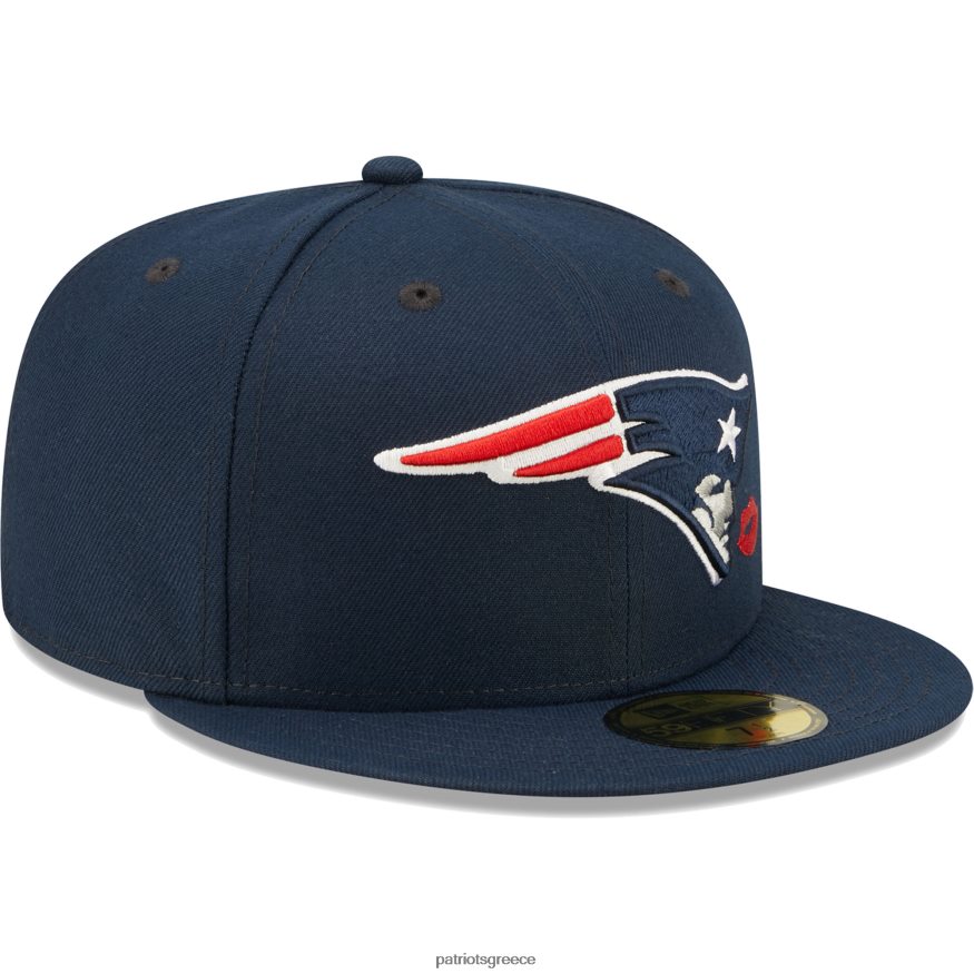 Patriots Jersey new era navy lips 59fifty εφαρμοστό καπέλο άνδρες αξεσουάρ VPDHTZ354