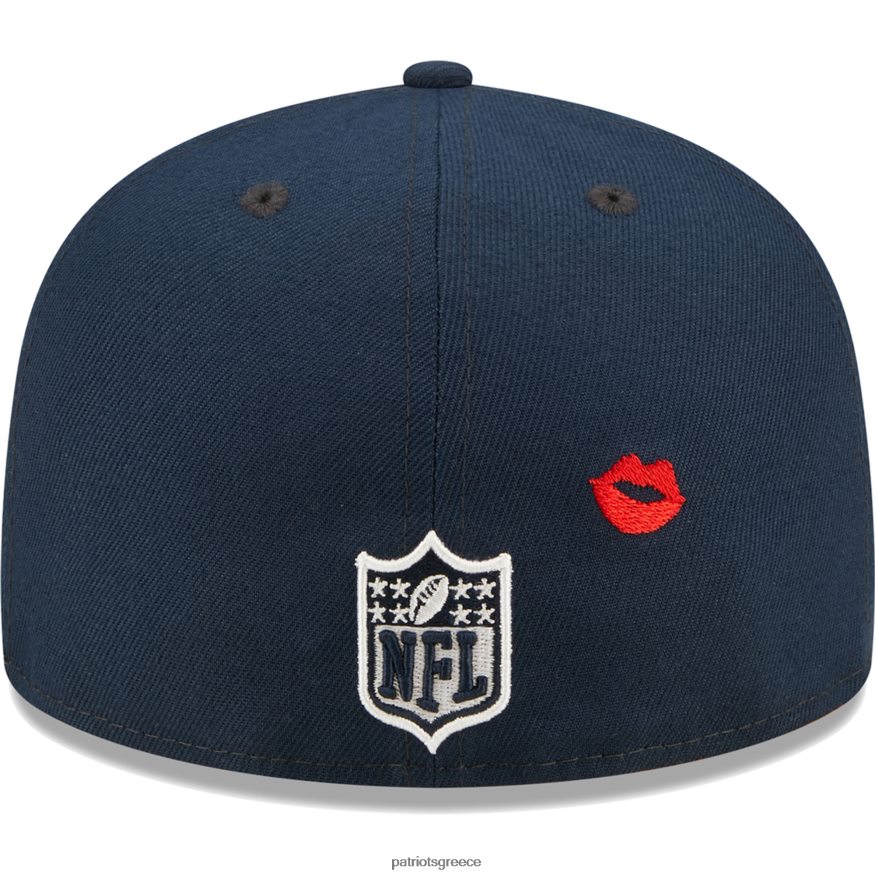 Patriots Jersey new era navy lips 59fifty εφαρμοστό καπέλο άνδρες αξεσουάρ VPDHTZ354