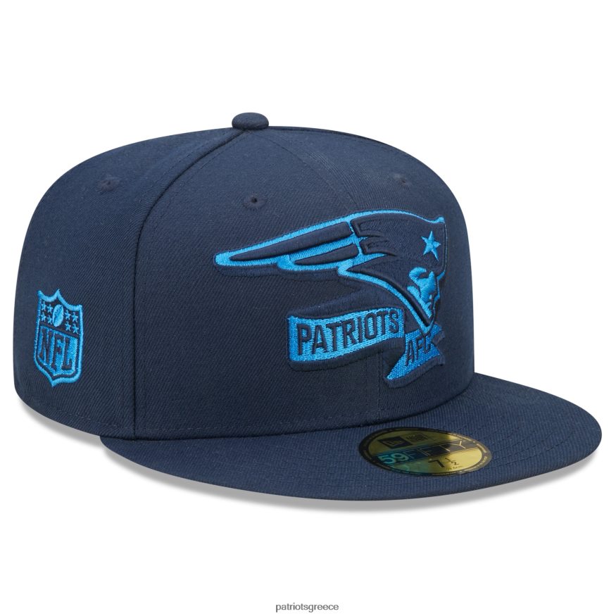 Patriots Jersey new era navy tonal 2022 sideline 59fifty εφαρμοστό καπέλο άνδρες αξεσουάρ VPDHTZ364