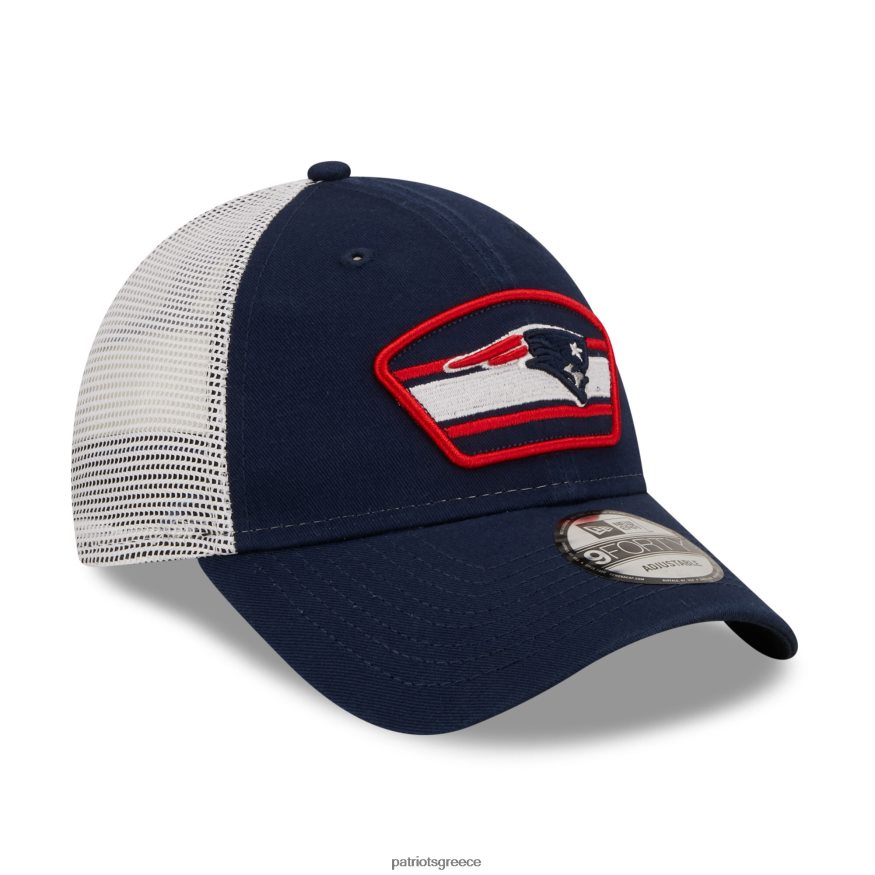 Patriots Jersey new era navy/white logo patch trucker 9forty καπέλο snapback άνδρες αξεσουάρ VPDHTZ412