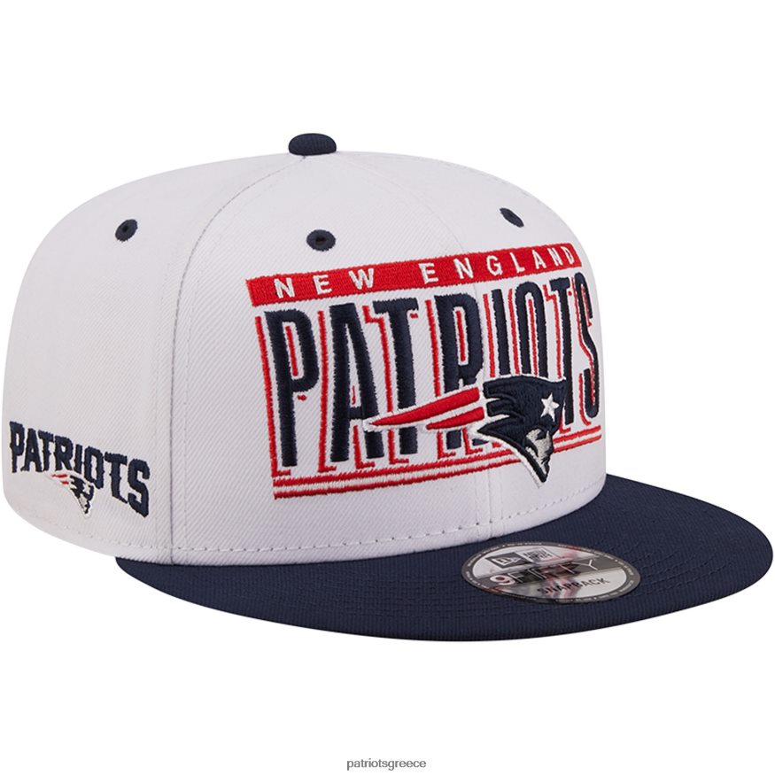 Patriots Jersey new era white/navy ρετρό τίτλος 9fifty snapback καπέλο άνδρες αξεσουάρ VPDHTZ463