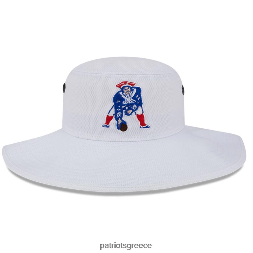 Patriots Jersey καπέλο με κάδο παναμά, λευκό στρατόπεδο εκπαίδευσης nfl 2023 άνδρες αξεσουάρ VPDHTZ182