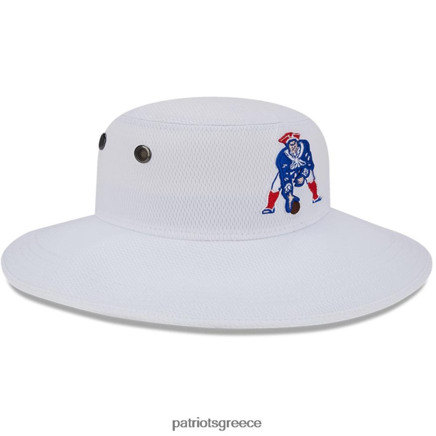 Patriots Jersey καπέλο με κάδο παναμά, λευκό στρατόπεδο εκπαίδευσης nfl 2023 άνδρες αξεσουάρ VPDHTZ182