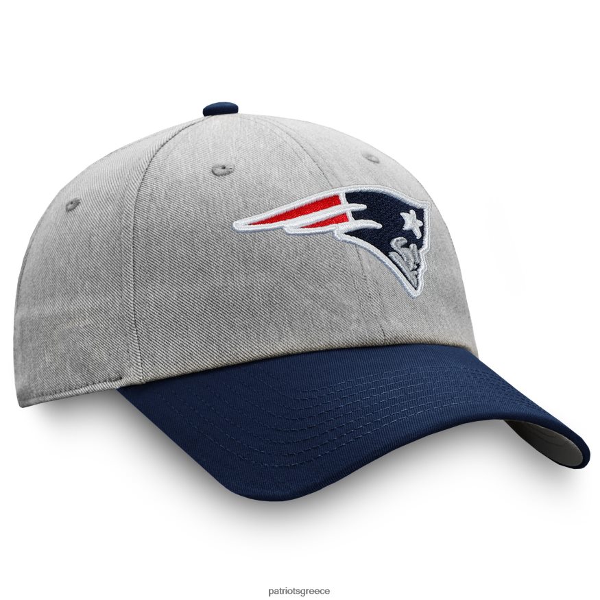 Patriots Jersey φανατικοί επώνυμα ελικώδες γκρι/ναυτικό καπέλο snapback δίχρωμο άνδρες αξεσουάρ VPDHTZ173
