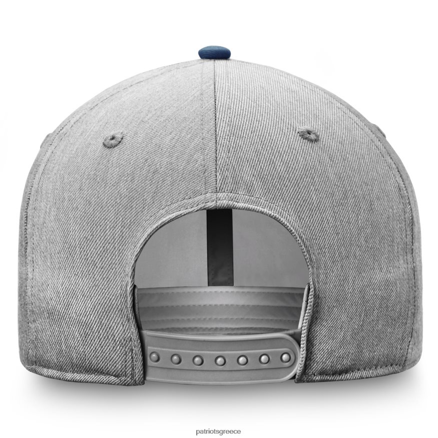 Patriots Jersey φανατικοί επώνυμα ελικώδες γκρι/ναυτικό καπέλο snapback δίχρωμο άνδρες αξεσουάρ VPDHTZ173