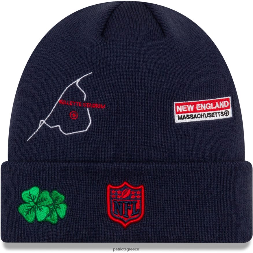 Patriots Jersey νέας εποχής ναυτικό super bowl xxxvi πλεκτό καπέλο με μανσέτες πόλης άνδρες αξεσουάρ VPDHTZ455