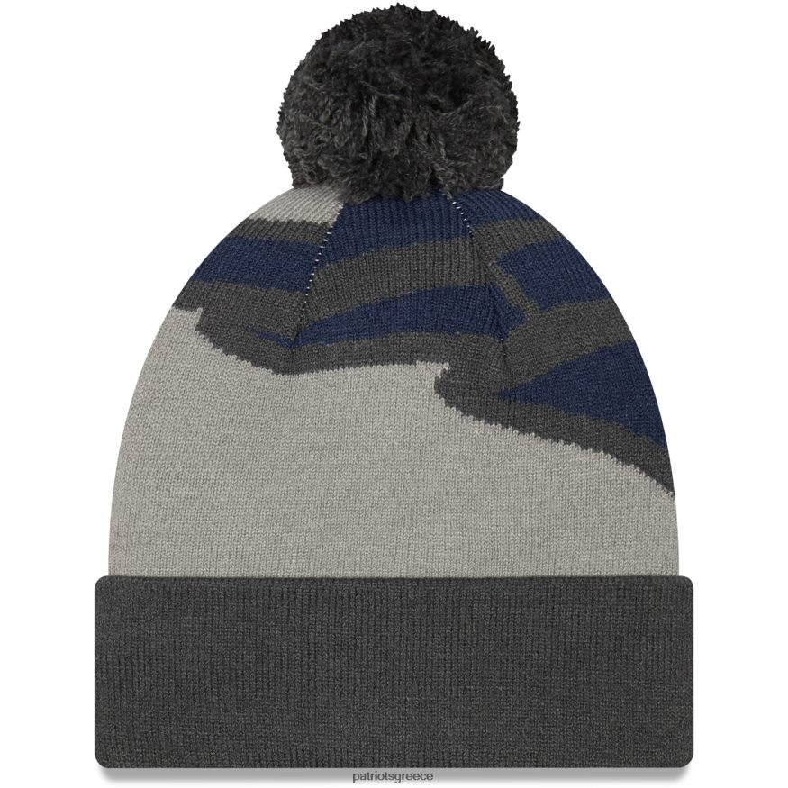 Patriots Jersey νέας εποχής λογότυπο γραφίτη whiz redux πλεκτό καπέλο με μανσέτες άνδρες αξεσουάρ VPDHTZ430