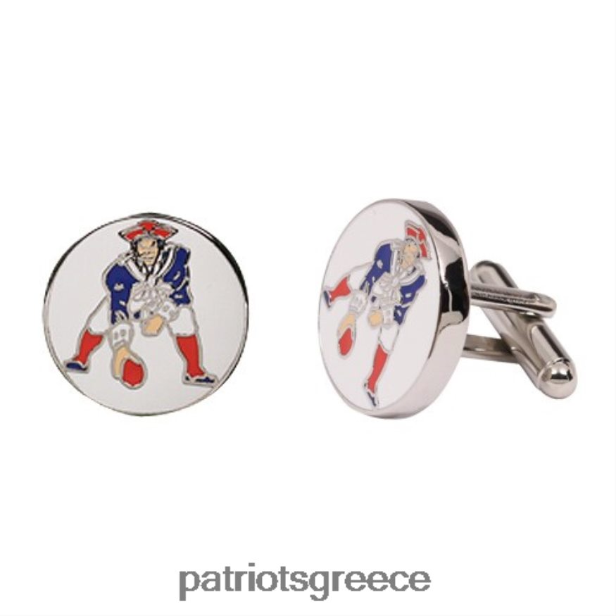 Patriots Jersey επάργυρα μανικετόκουμπα με λογότυπο ομάδας άνδρες αξεσουάρ VPDHTZ49