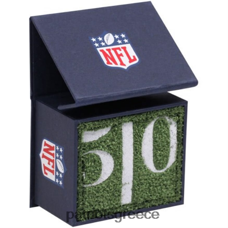 Patriots Jersey επάργυρα μανικετόκουμπα με λογότυπο ομάδας άνδρες αξεσουάρ VPDHTZ49