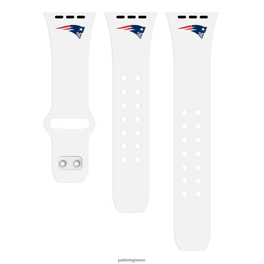 Patriots Jersey λευκό λογότυπο λουράκι ρολογιών μήλου από σιλικόνη άνδρες αξεσουάρ VPDHTZ27