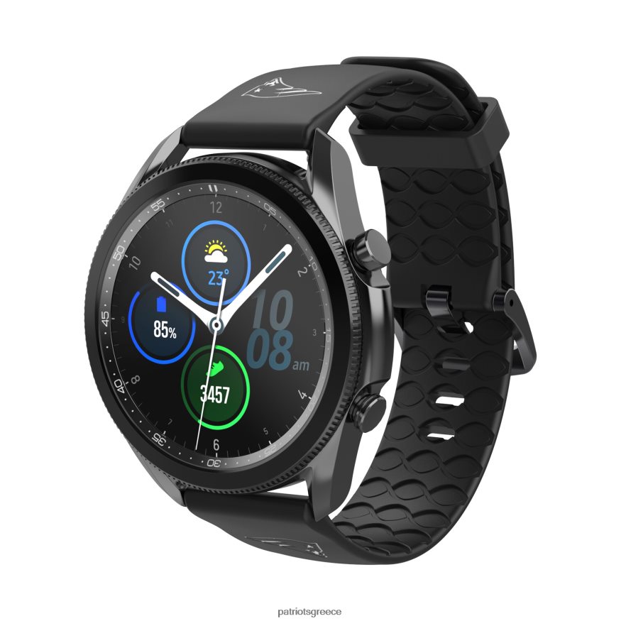 Patriots Jersey groove life μαύρη samsung κοντή ζώνη ρολογιού 22 χιλιοστών άνδρες αξεσουάρ VPDHTZ83