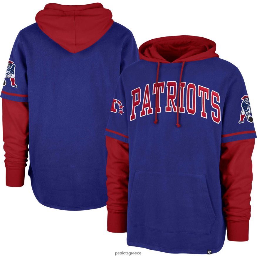 Patriots Jersey 47 βασιλικό πουλόβερ με κουκούλα άνδρες είδη ένδυσης VPDHTZ474