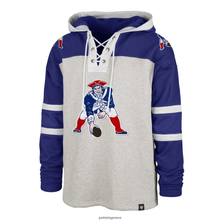 Patriots Jersey Πουλόβερ με κουκούλα με κορδόνι με κορδόνι με 47 ιστορικό λογότυπο άνδρες είδη ένδυσης VPDHTZ553