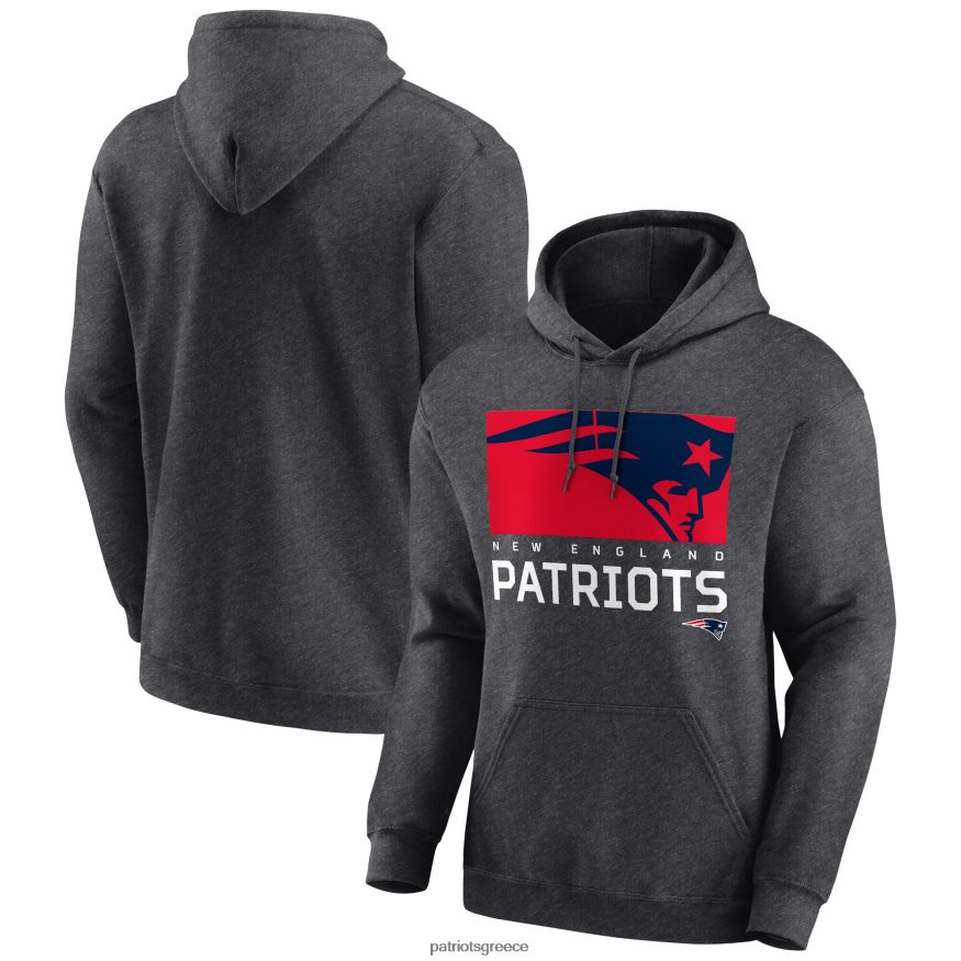 Patriots Jersey ριψοκίνδυνο πουλόβερ με κουκούλα από κάρβουνο άνδρες είδη ένδυσης VPDHTZ476