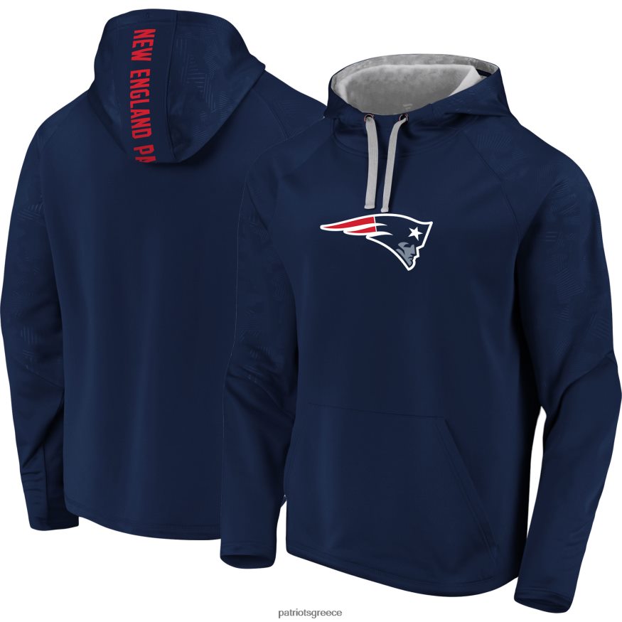 Patriots Jersey Ναυτικό μεγάλο και ψηλό λογότυπο πουλόβερ με κουκούλα άνδρες είδη ένδυσης VPDHTZ489
