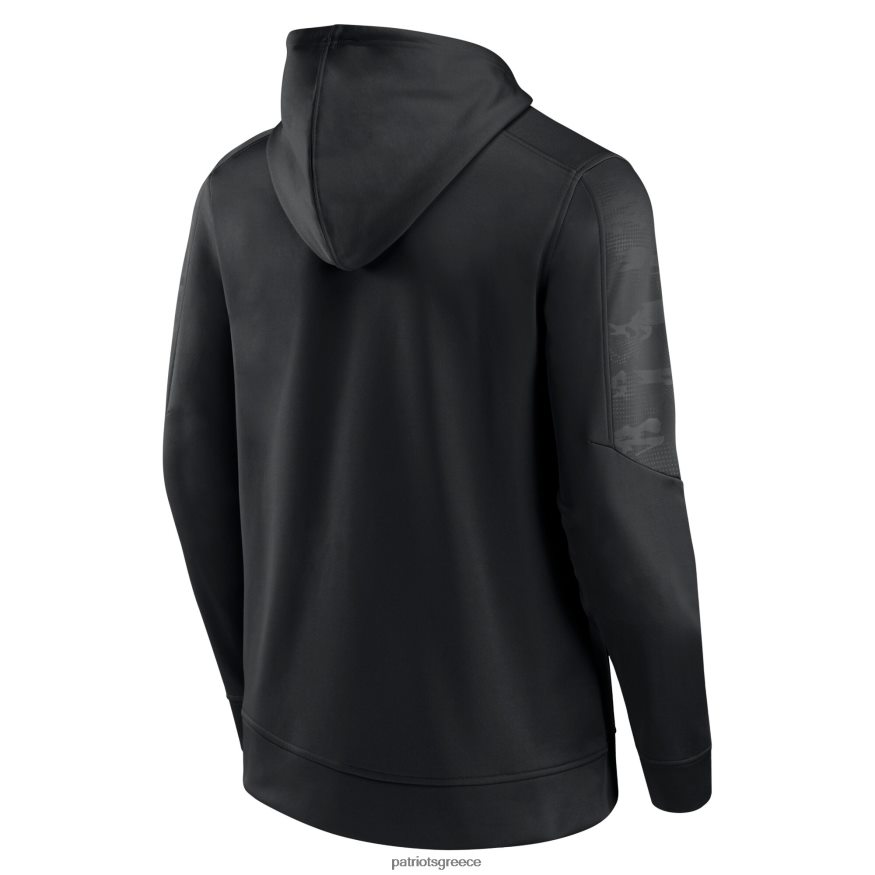 Patriots Jersey φανατικοί επώνυμα μαύρο στο μπαλάκι πουλόβερ με κουκούλα άνδρες είδη ένδυσης VPDHTZ493