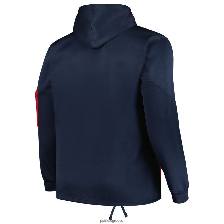 Patriots Jersey φανατικά επώνυμα ναυτικό μεγάλο και ψηλό πουλόβερ με κουκούλα άνδρες είδη ένδυσης VPDHTZ500