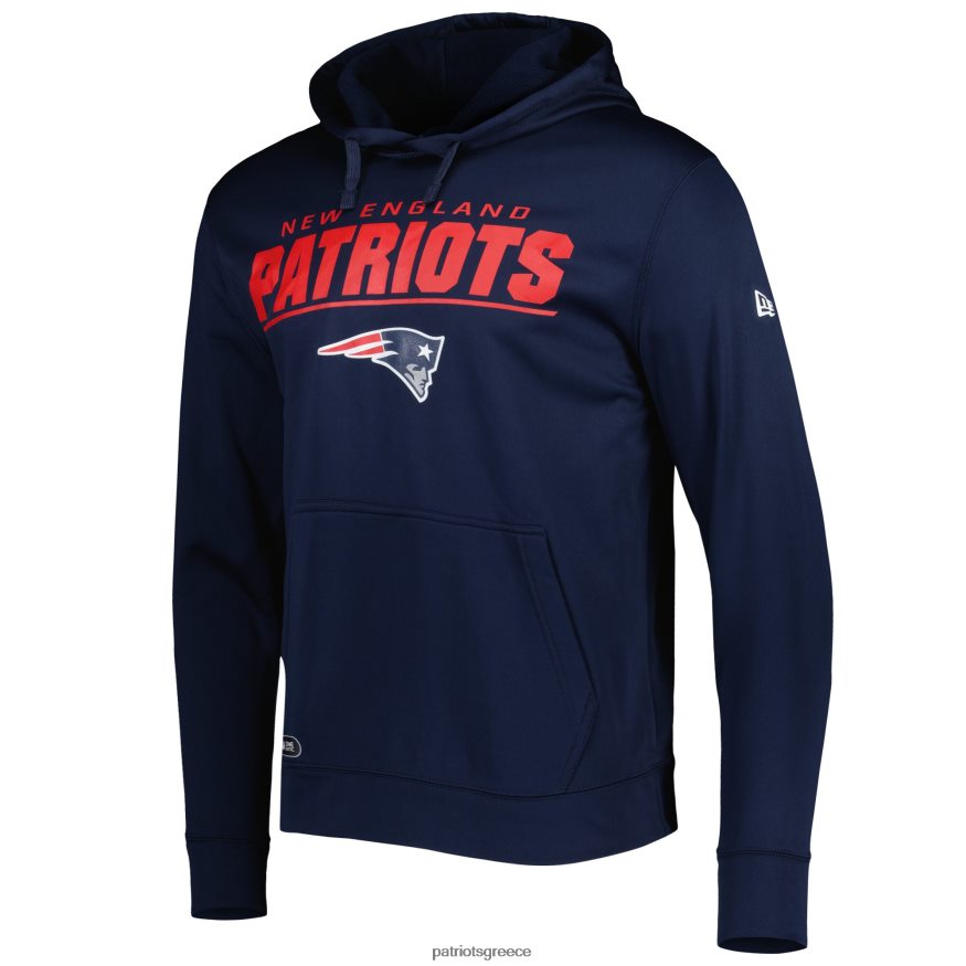 Patriots Jersey νέας εποχής ναυτικό συνδυάζουν αυθεντικό πουλόβερ με φούτερ με λογότυπο άνδρες είδη ένδυσης VPDHTZ565