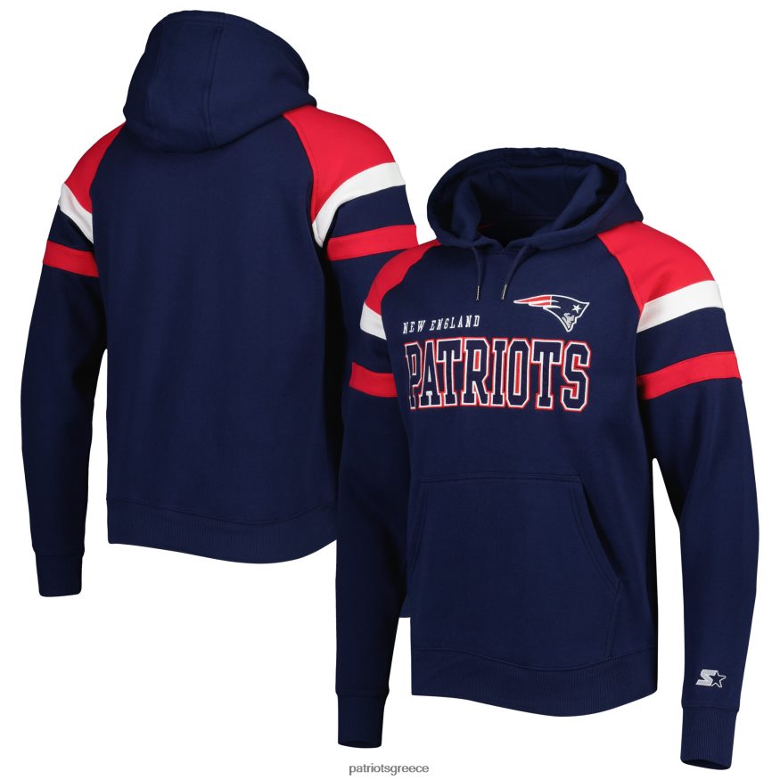 Patriots Jersey Φούτερ με κουκούλα μπλούζας ρεγκλάν με φουσκωτό φλις άνδρες είδη ένδυσης VPDHTZ577