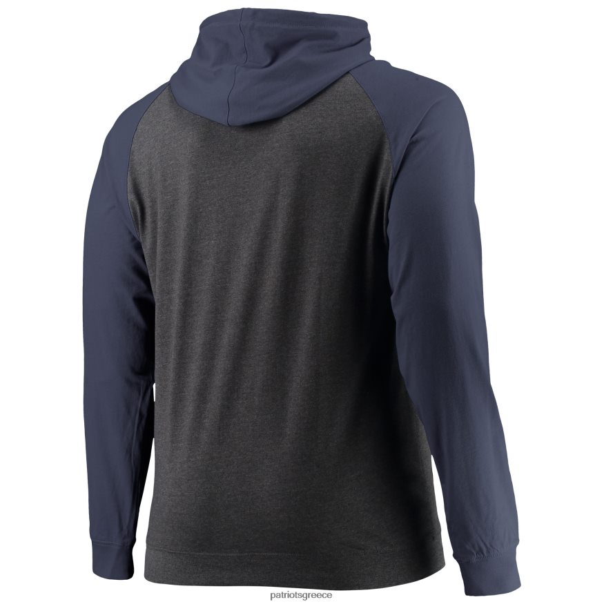 Patriots Jersey φανατικοί επώνυμα ναυτικό/ρεκέρι κάρβουνο μεγάλο και ψηλό ελαφρύ πουλόβερ με κουκούλα ρεγκλάν άνδρες είδη ένδυσης VPDHTZ609