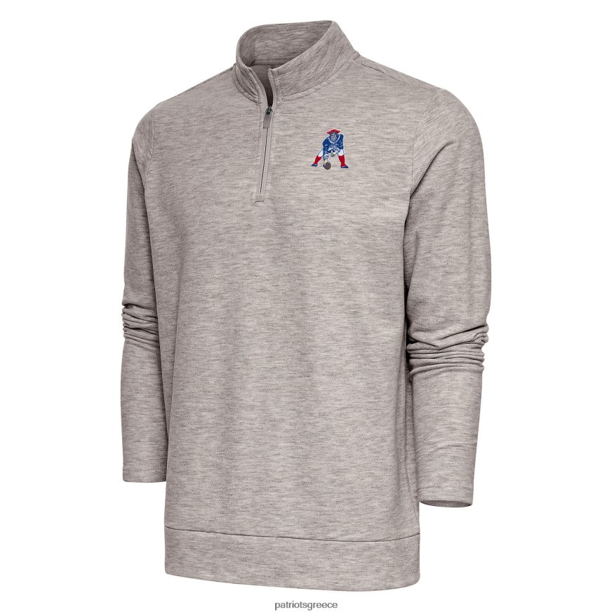 Patriots Jersey Αντίγκουα λογότυπο ομάδας πλιγούρι βρώμης πουλόβερ με φερμουάρ άνδρες είδη ένδυσης VPDHTZ652