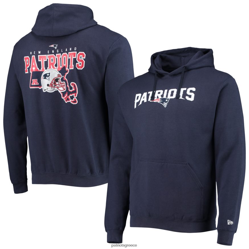 Patriots Jersey κουκούλα με κουκούλα πουλόβερ ναυτικής τοπικής περιόδου άνδρες είδη ένδυσης VPDHTZ659