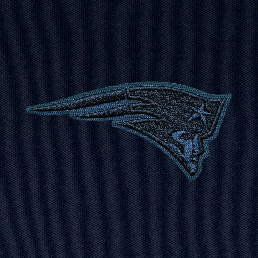 Patriots Jersey Αντίγουα ναυτικό τονικό λογότυπο γενιάς πουλόβερ με φερμουάρ άνδρες είδη ένδυσης VPDHTZ664