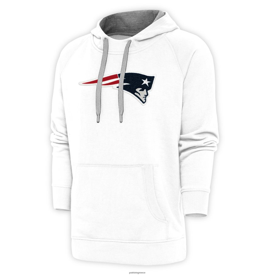 Patriots Jersey Αντίγκουα λευκή νίκη με κουκούλα σενίλ πουλόβερ άνδρες είδη ένδυσης VPDHTZ682